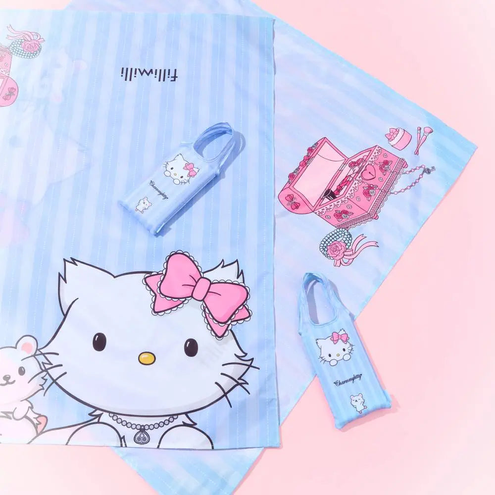 [Fillimilli X CHARMMYKITTY] 3 Accessories (Multi Pouch / UV Protection 3-Fold Umbrella / Picnic Mat & Pouch) fillimilli  DKshop