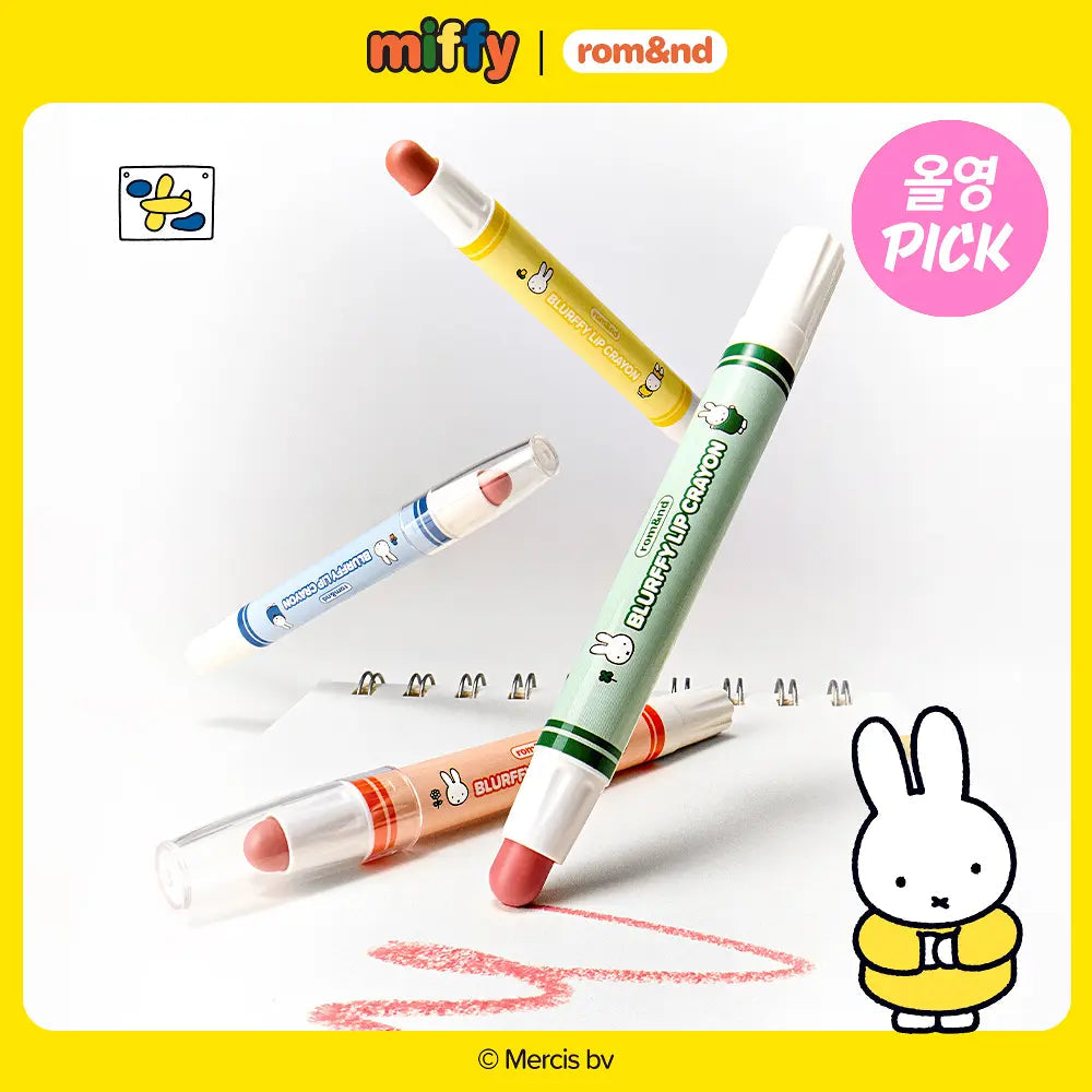 [Rom&nd X Miffy] Blurffy Lip Crayon rom&nd  DKshop