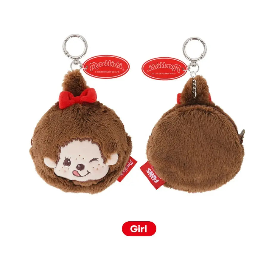 10X10 Monchhichi Face Pouch Key Chain 10X10  DKshop