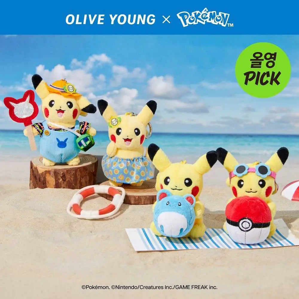 [Olive Young X Pokémon] 10X10 Pikachu Doll Key Chain 10X10  DKshop