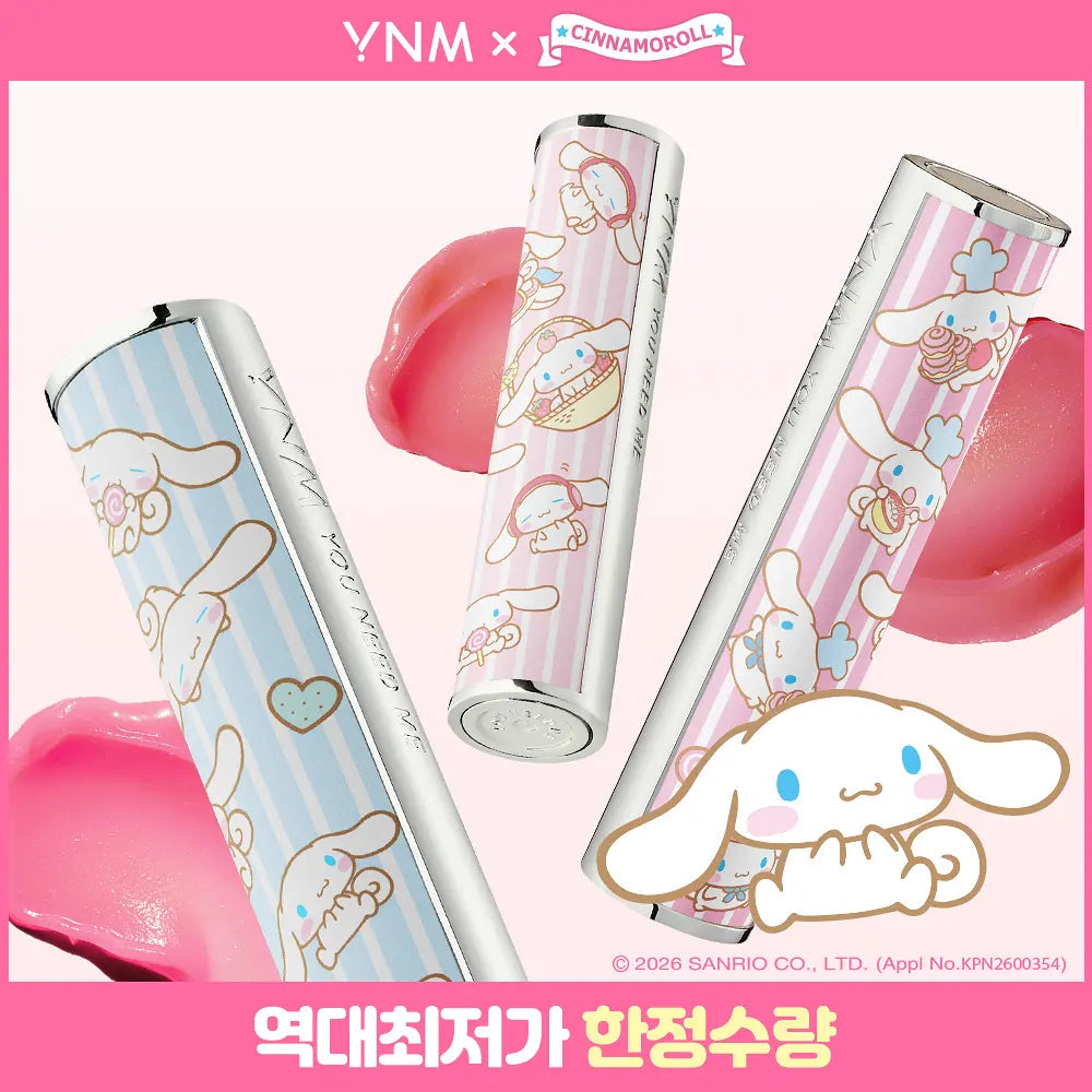 [YNM X Cinnamoroll] GLOW HONEY LIP BALM 6 COLORS YNM  DKshop