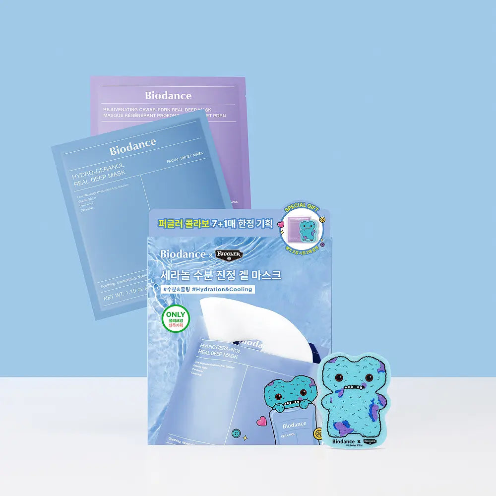[Biodance X FUGGLER] Real Deep Sheet Mask 7 + 1 sheets + Hair hold pad Biodance  DKshop