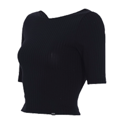 andar Ribbed Open Back Crop Top andar  DKshop