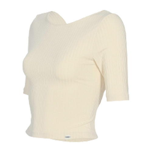 andar Ribbed Open Back Crop Top andar  DKshop