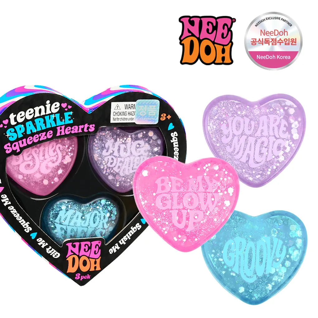 Needoh Lovie Twinkle Heart Stress Ball 3ea Needoh  DKshop