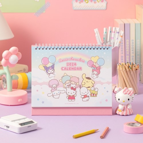 Sanrio Characters Desk Calendar 2024