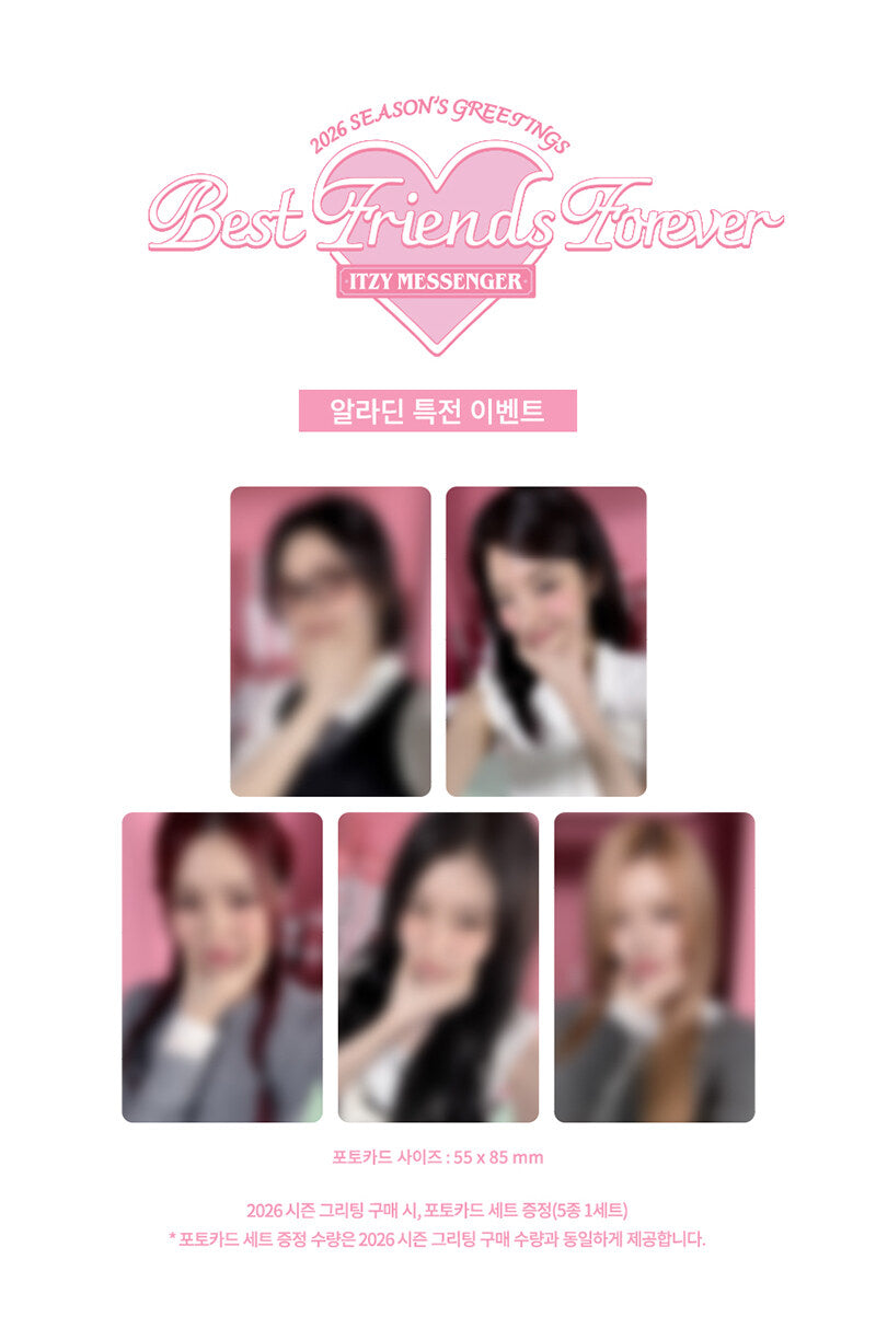 [PRE-ORDER] [POB Selectable] ITZY - 2026 SEASON'S GREETINGS [Best Friends Forever] ITZY  DKshop