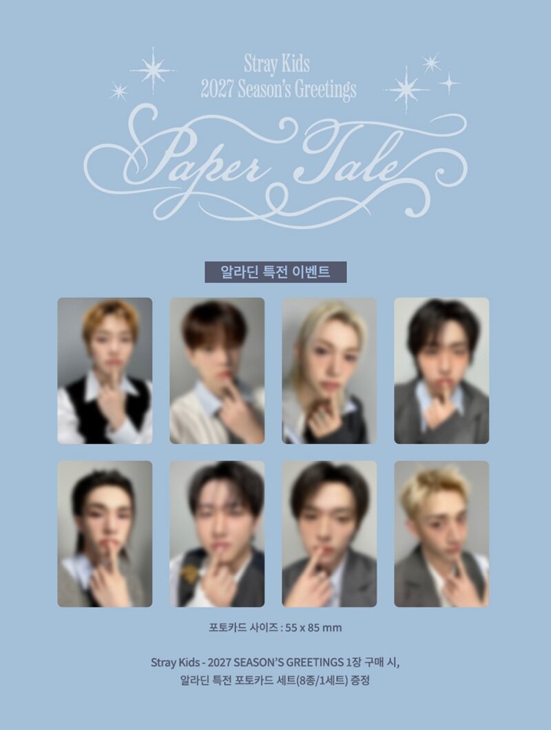 [PRE-ORDER] [POB Selectable] Stray Kids - 2027 SEASON'S GREETINGS [Paper Tale] Stray Kids  DKshop