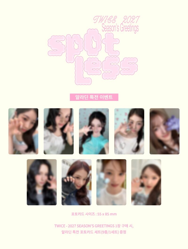 [PRE-ORDER] [POB Selectable] TWICE - 2027 SEASON'S GREETINGS [Spotless] TWICE  DKshop
