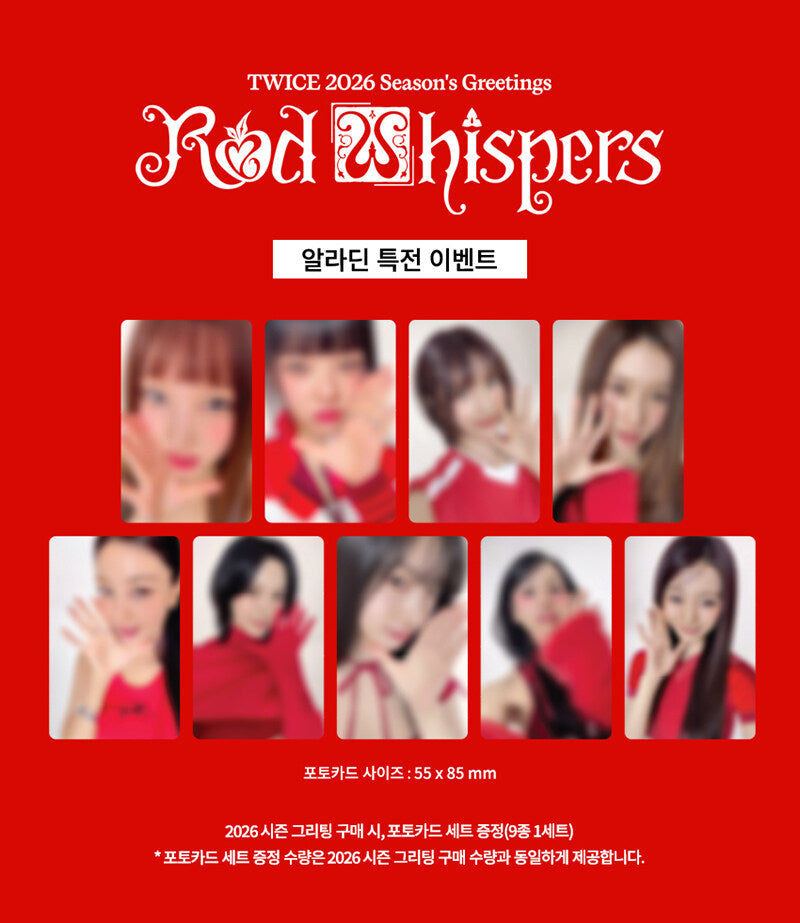 [PRE-ORDER] TWICE - 2026 SEASON'S GREETINGS [RED WHISPERS] DAY6  DKshop