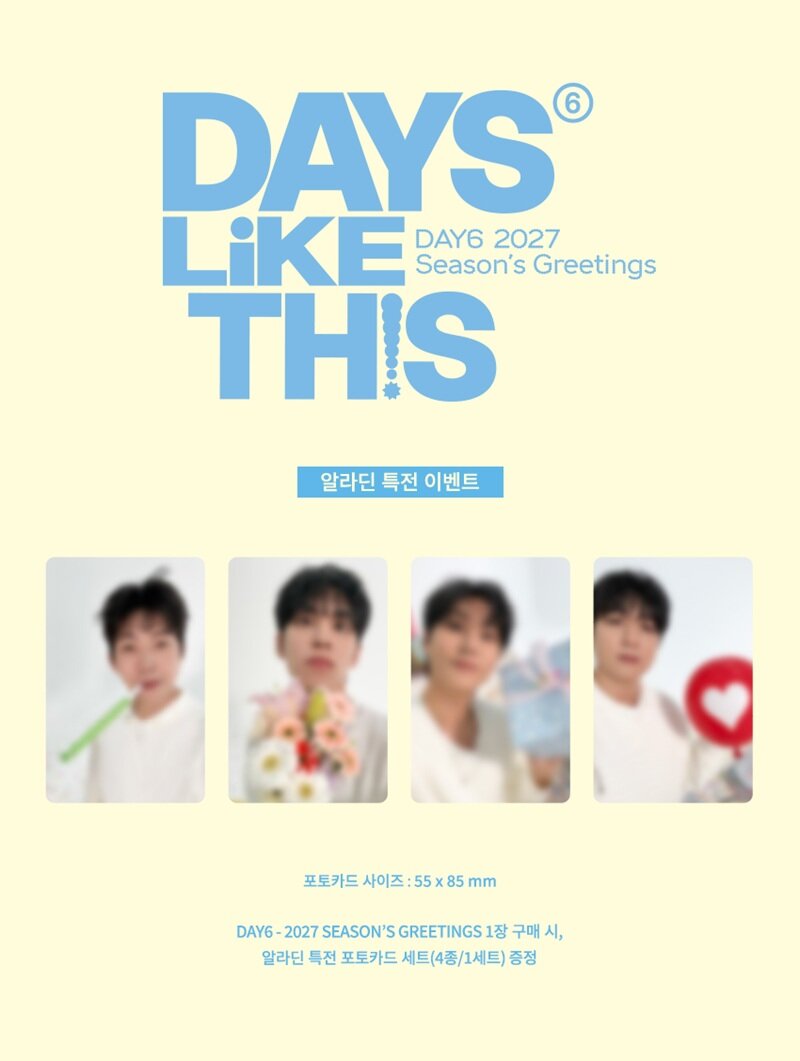 [PRE-ORDER] [POB Selectable] DAY6 - 2027 SEASON'S GREETINGS [DAYS LIKE THIS] DAY6  DKshop