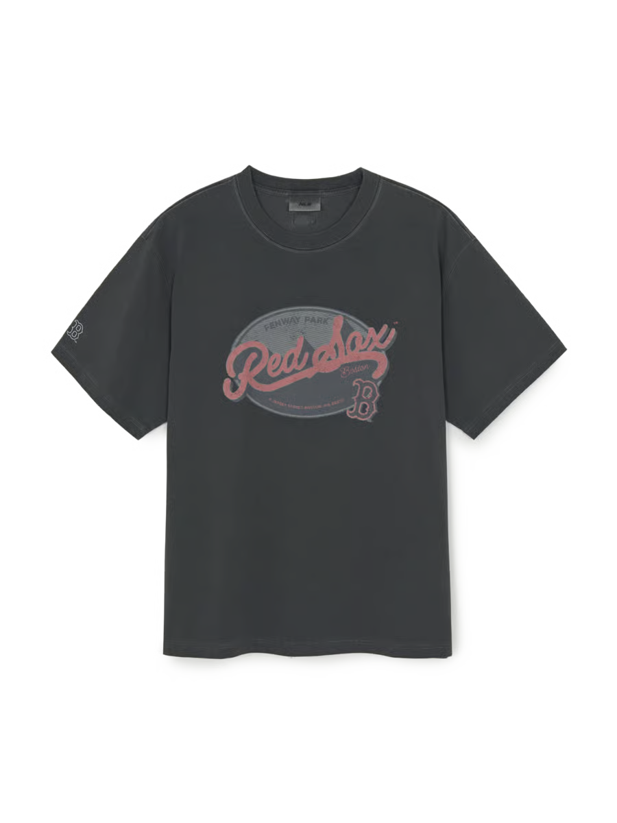 [MLB X KIOF] Vintage Washed Graphic Short-Sleeve T-Shirt – Boston Red Sox MLB  DKshop