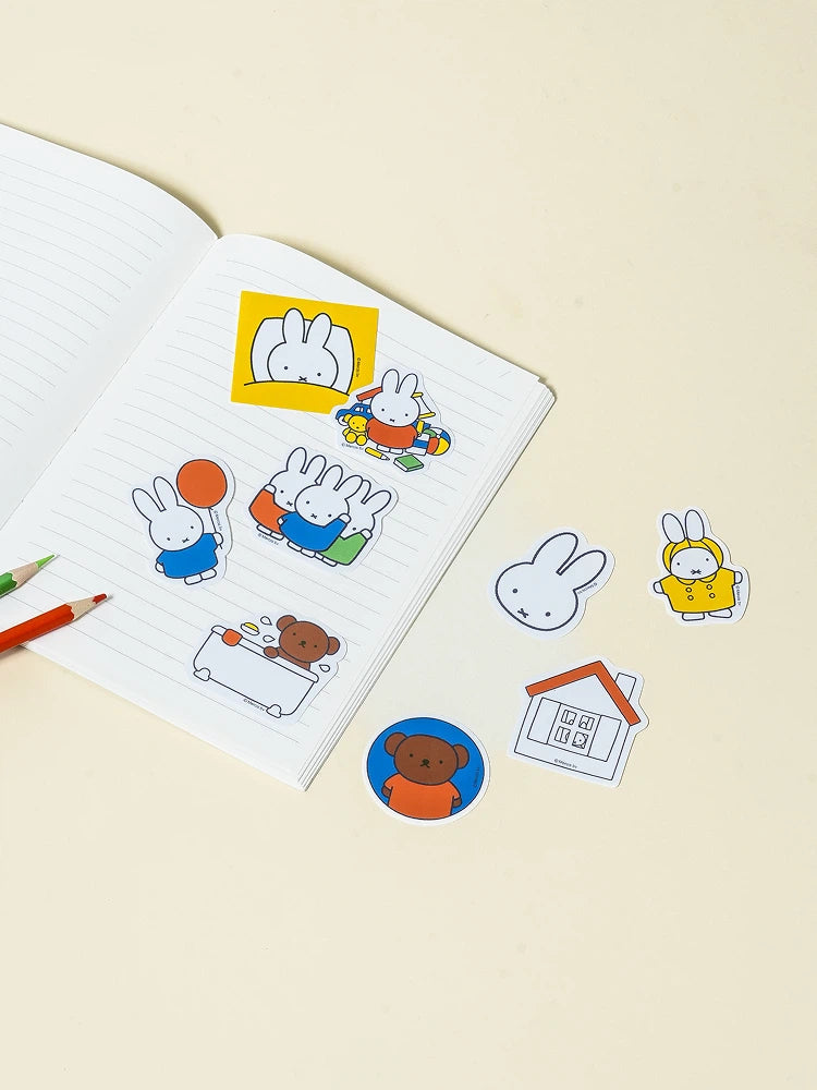 DAISO Miffy Vivid Piece Stickers (20 Sheets) DAISO  DKshop