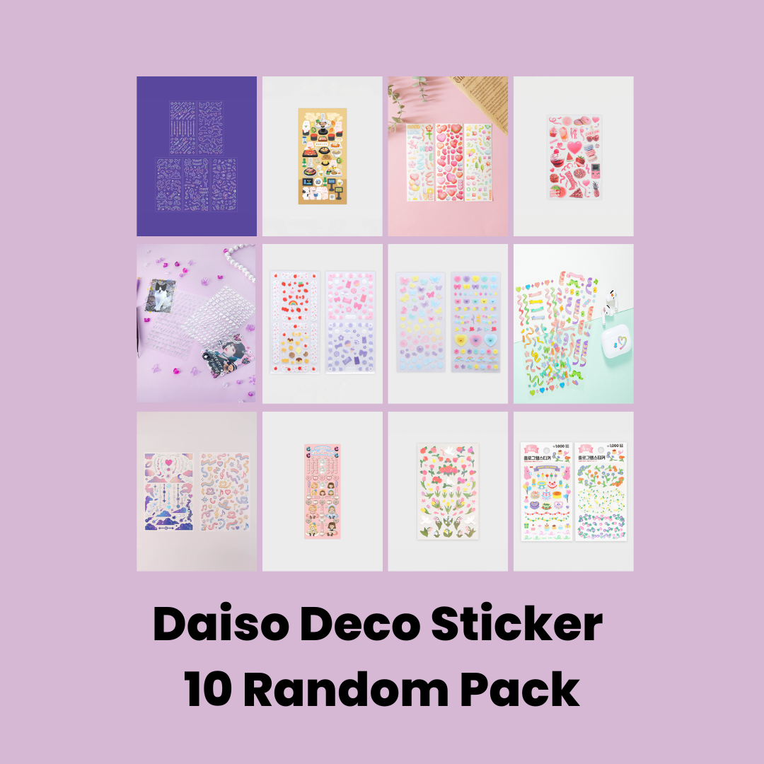 Daiso Deco Sticker Random Pack (10EA)