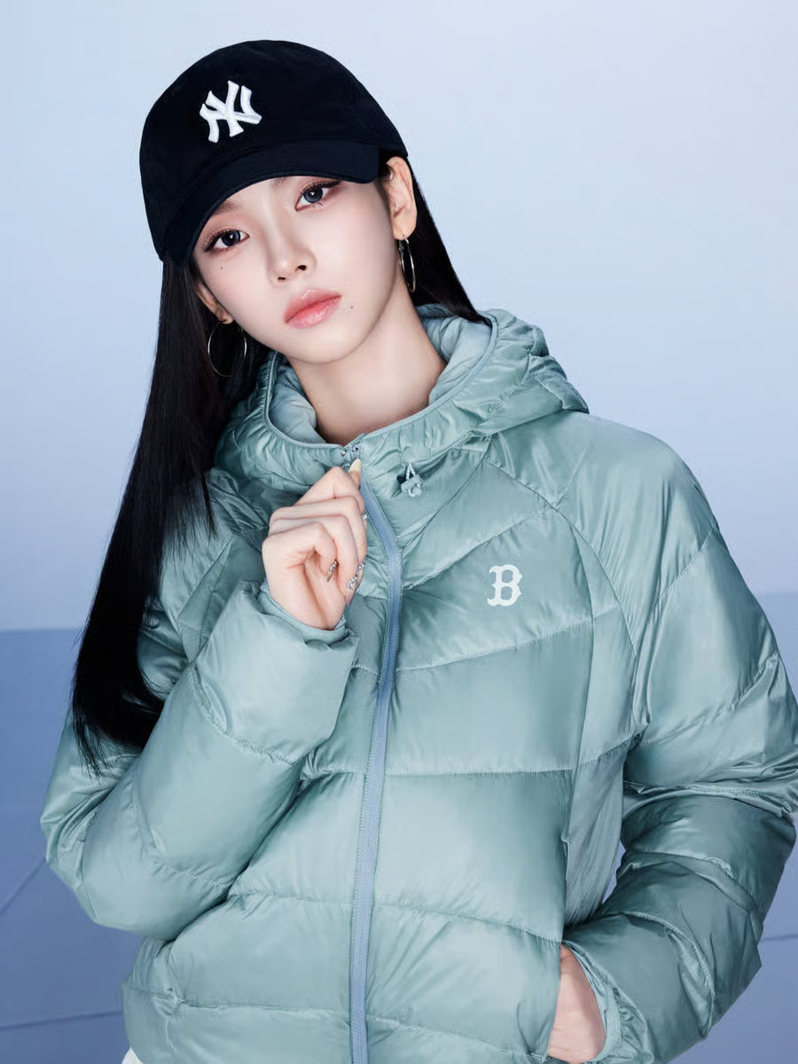 [MLB] Women's LA Dodgers Lightweight Hooded Curve Puffer Jacket (Karina Wear) New Balance  DKshop