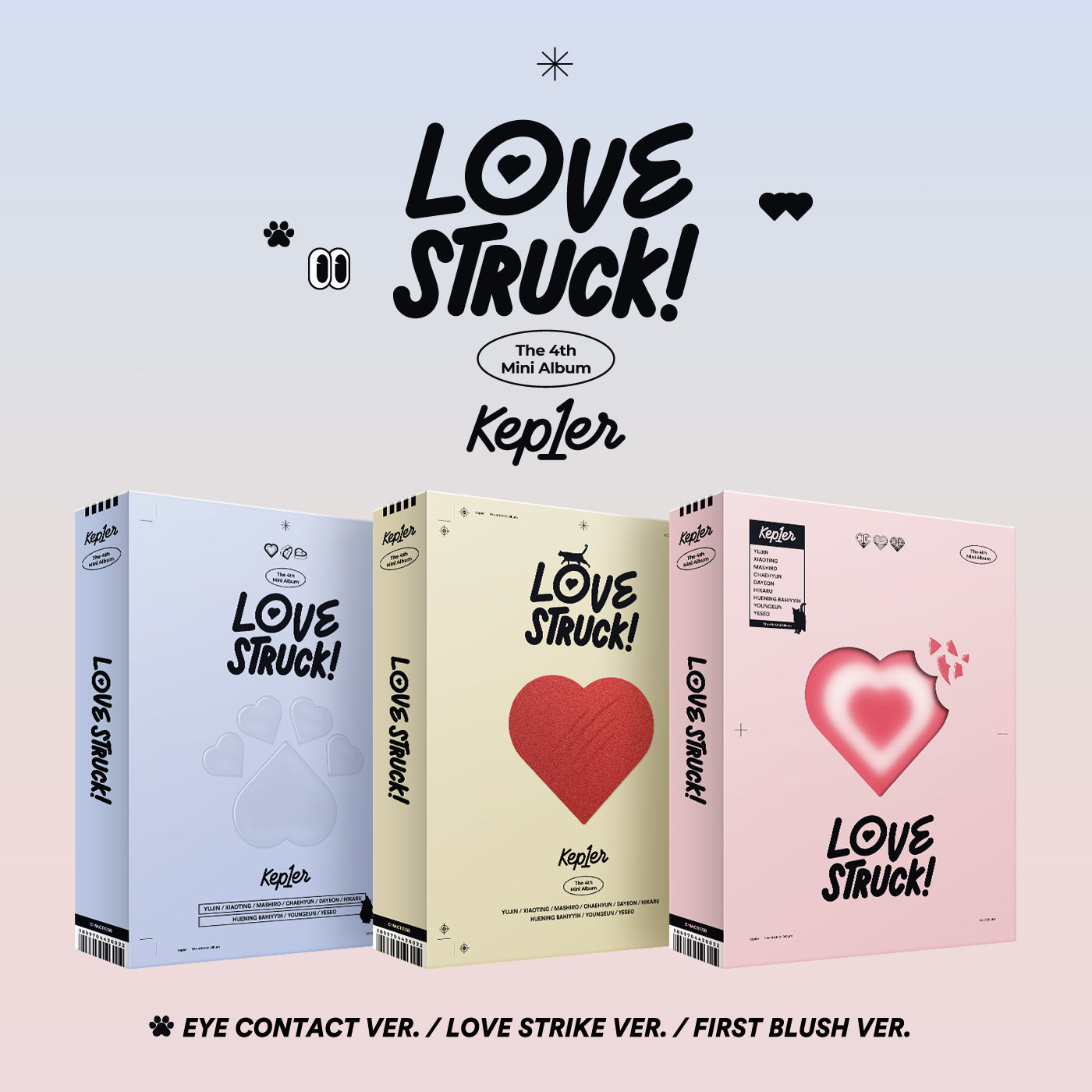 Kep1er - 4th Mini Album LOVESTRUCK! (LOVE STRIKE Ver.) | DKshop