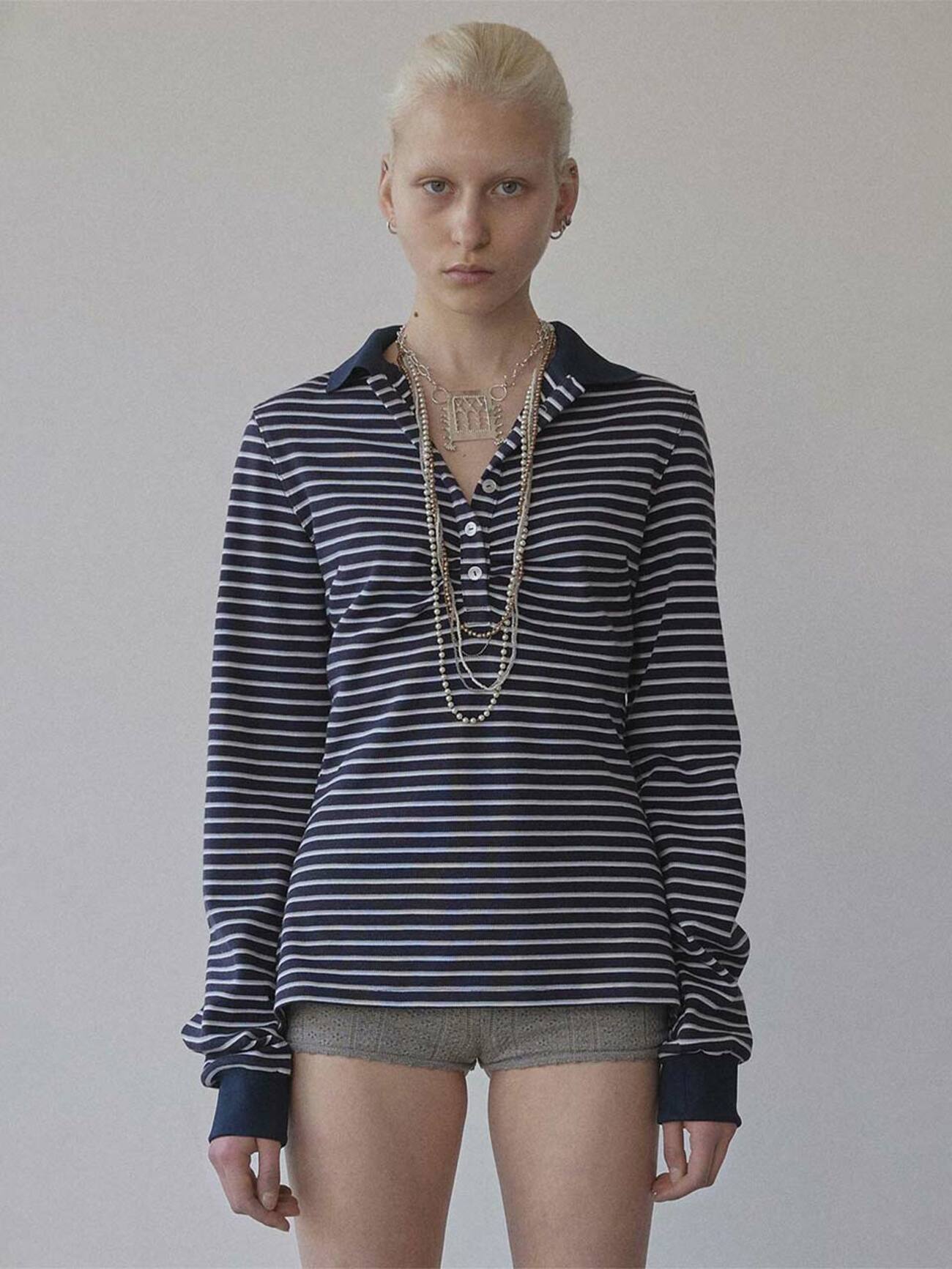 SCULPTOR Shirring Tennis Shirt SCULPTOR  DKshop