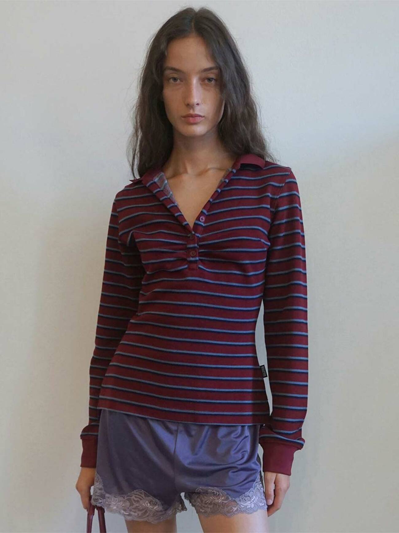 SCULPTOR Shirring Tennis Shirt