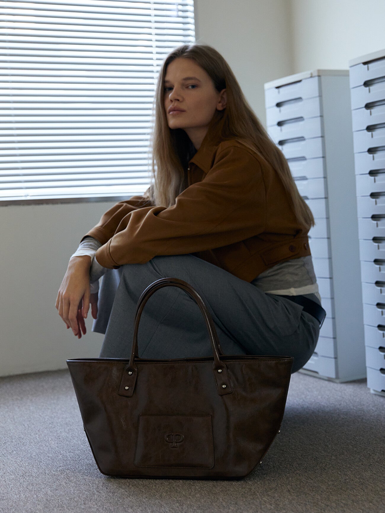 CHRISTINE PROJECT STUD BASKET BAG CHRISTINE PROJECT  DKshop