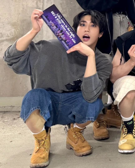 SK8ER ROCK CLASSIC CROSS PIGMENT OVERSIZED KNIT (Stray Kids HAN Wear) SK8ER ROCK  DKshop