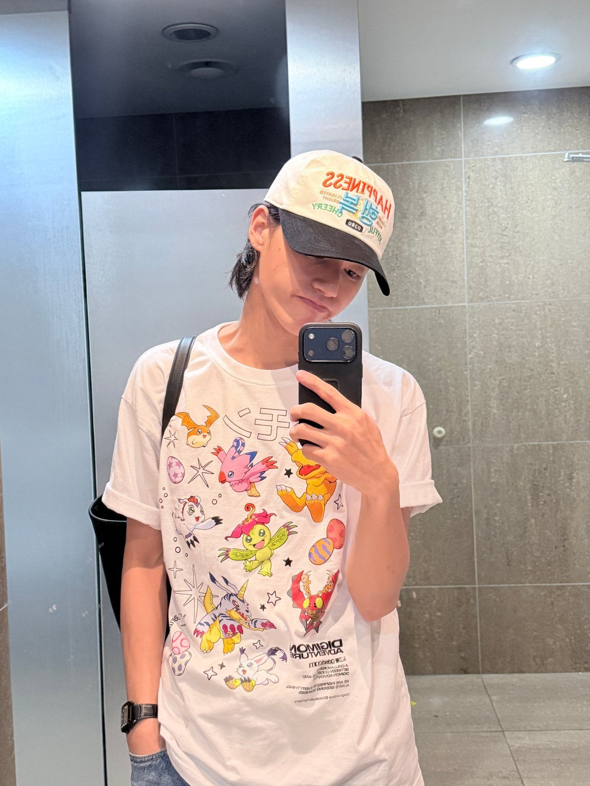 [HOUSE OF NANGMAN] Happiness Embroidered Ball Cap (ateez Wear) HOUSE OF NANGMAN  DKshop