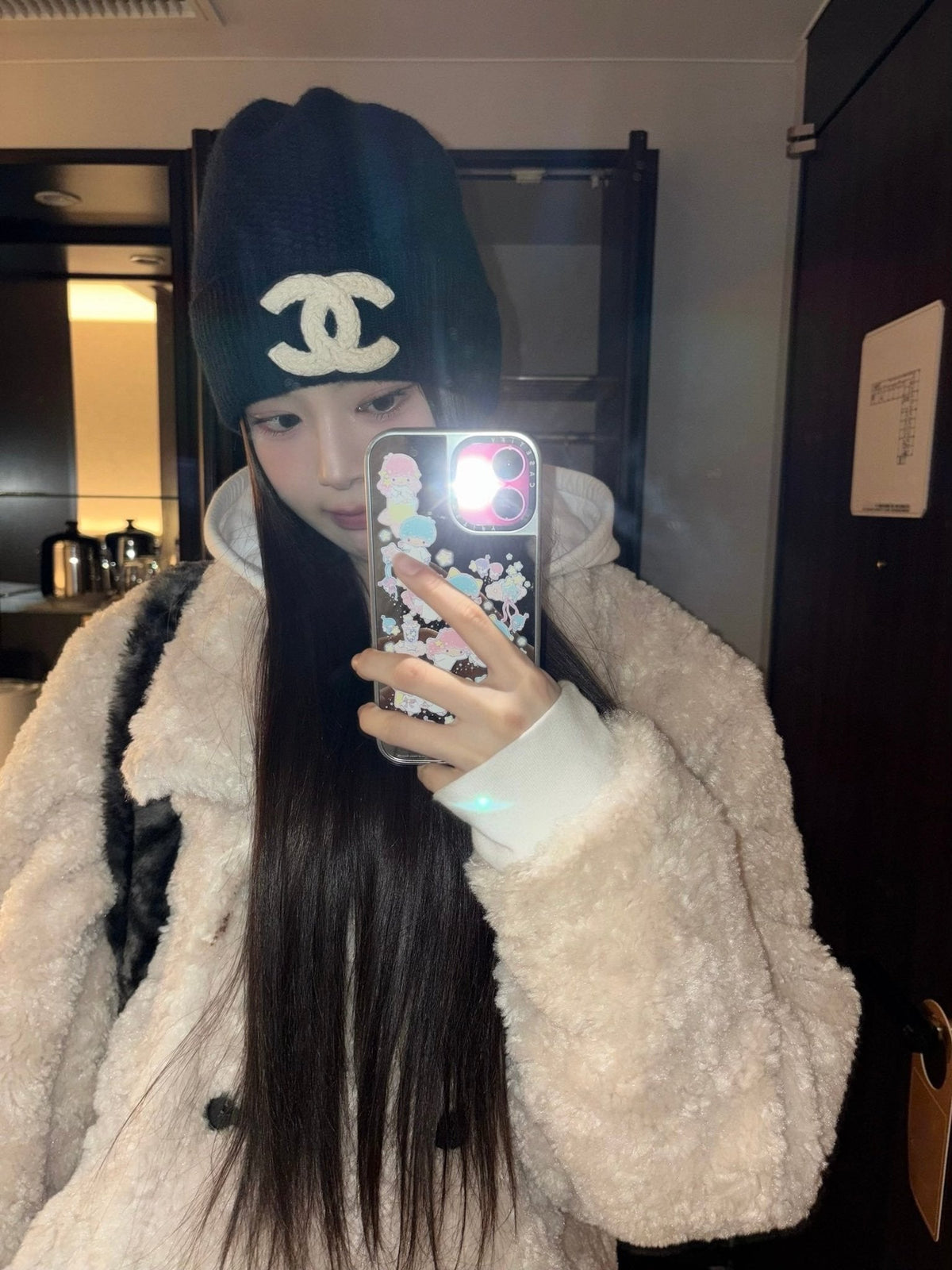 [Letter From moon] Siphone Double Button Fur Jacket (izna Bang Jeemin wear) LETTER FROM MOON  DKshop
