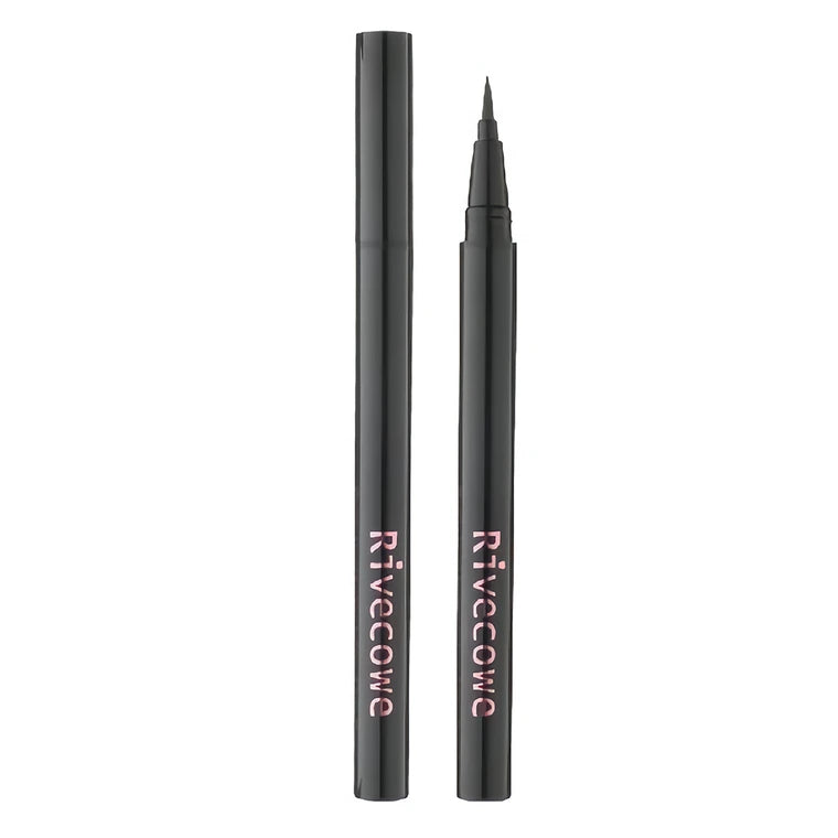 [Grip & Shop] Rivecowe Flexible Liquid Brushpen Eyeliner (Black) (0.55g) | DKshop