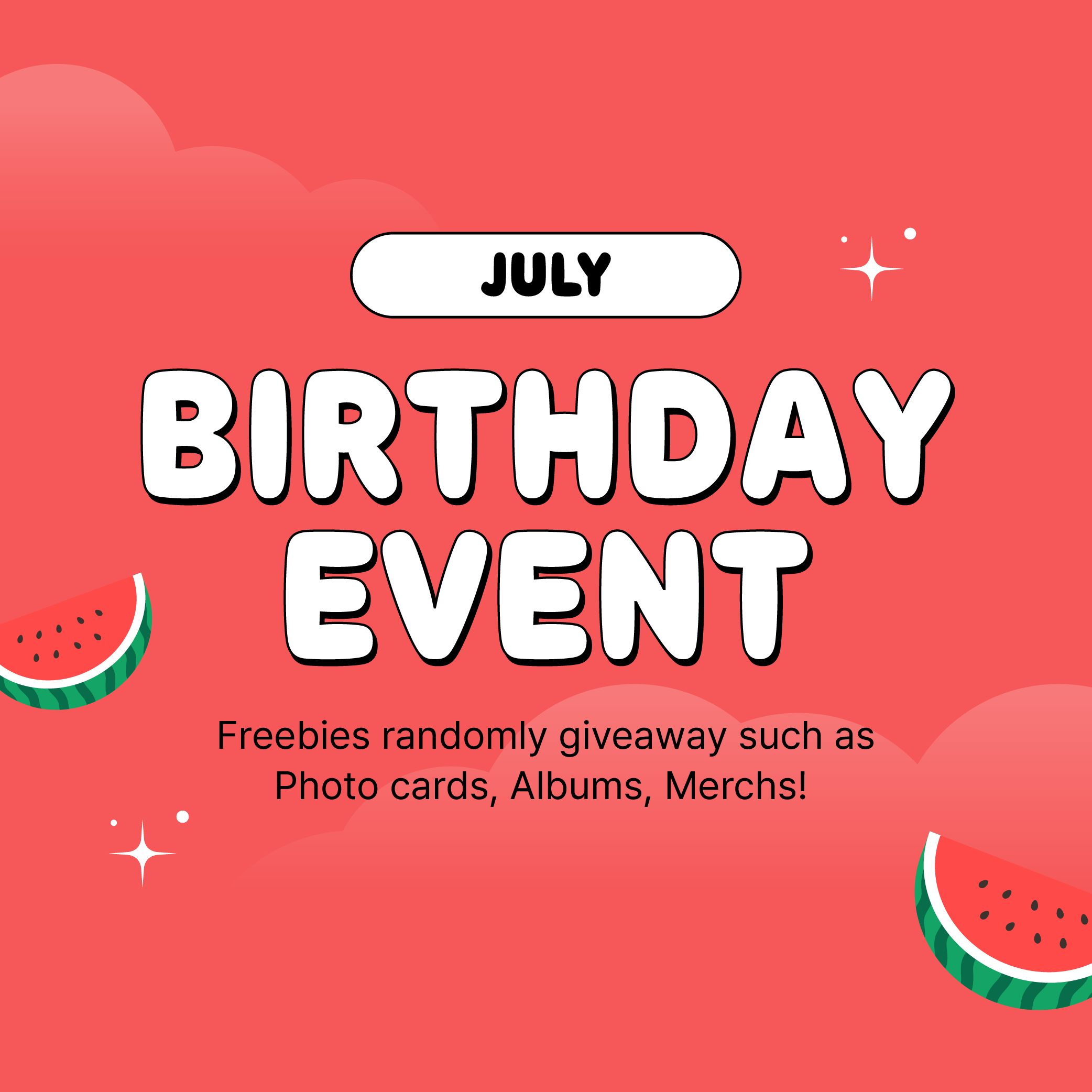 (FREE GIFT) K-POP JULY BIRTHDAY EVENT DK SHOP  DKshop