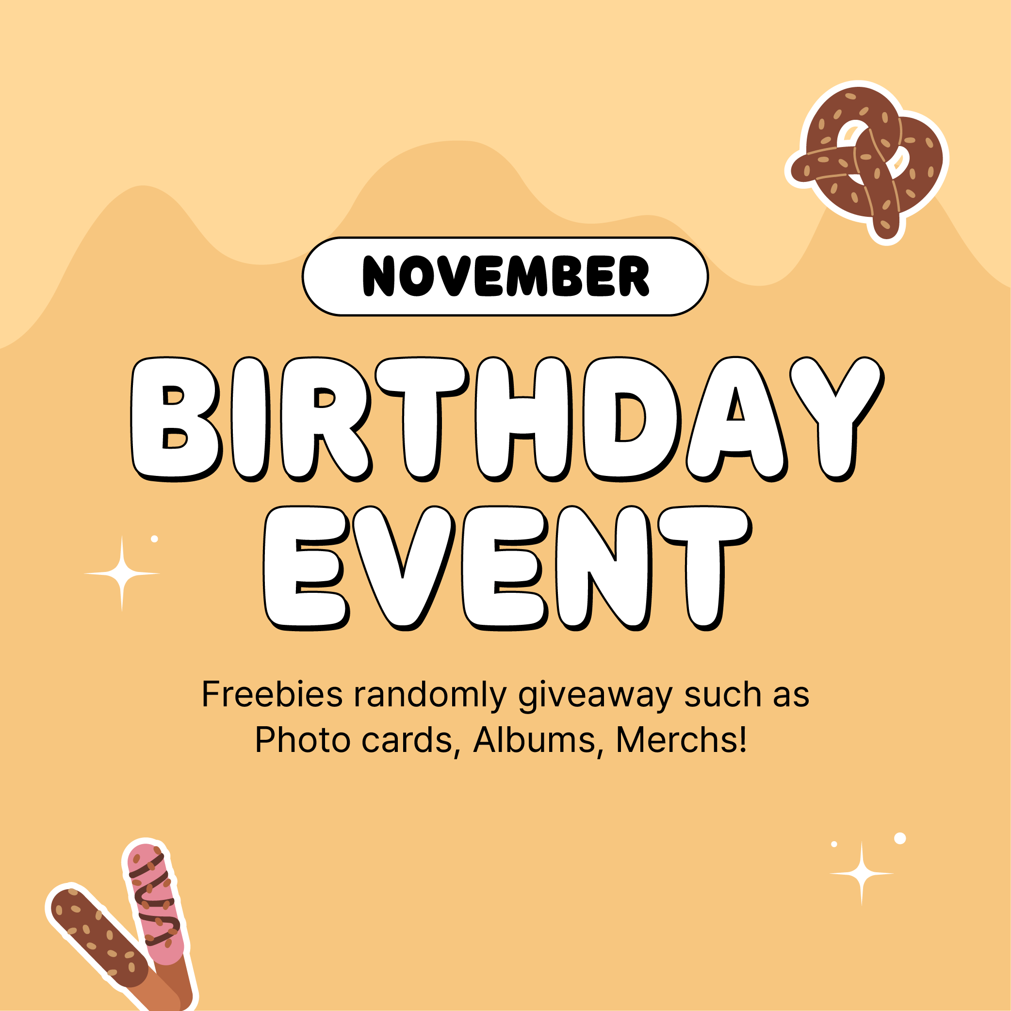 🎁 (FREE GIFT) K-POP NOVEMBER BIRTHDAY EVENT (100% off) DK SHOP  DKshop