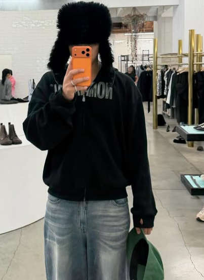 NOMANUAL NM WAFFLE HOODED ZIP-UP (SEVENTEEN Mingyu wear) NOMANUAL  DKshop