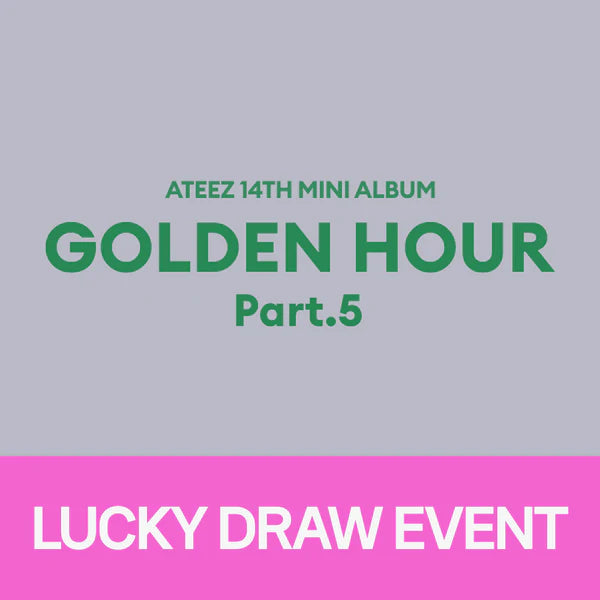 [WHOSFAN LUCKY DRAW] ATEEZ - 14th Mini Album GOLDEN HOUR : Part.5 DKshop  DKshop
