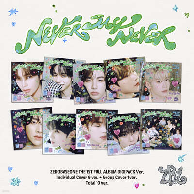 [PRE-ORDER] ZEROBASEONE - The 1st Full Album NEVER SAY NEVER (Digipack Ver.) (Random Ver.) ZEROBASEONE  DKshop