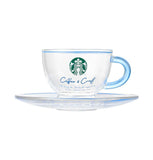 Starbucks - Summer Buddy Week Glass Mug And Saucer 262ml