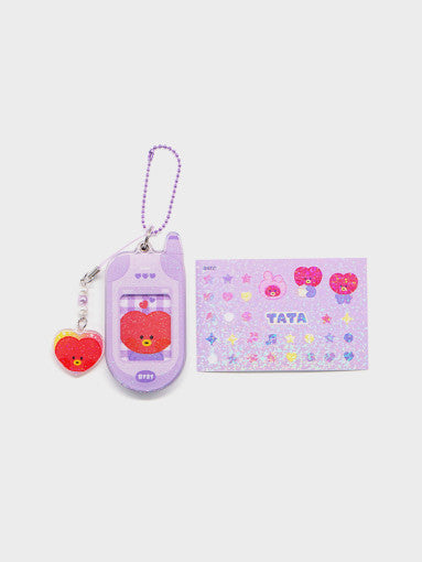 BT21 TATA MININI RETRO PHONE KEYRING | DKshop