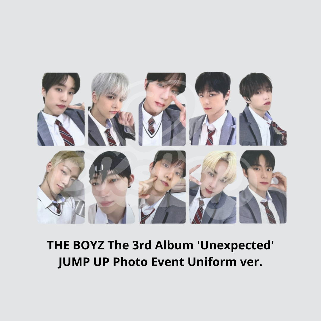 THE BOYZ - Unexpected JUMP UP Photocard Uniform ver. OT10 SET ATEEZ  DKshop