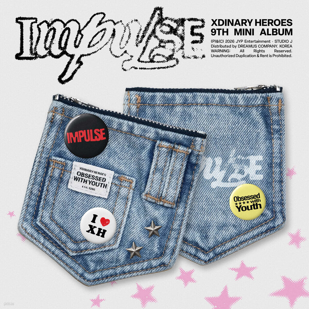 [PRE-ORDER] Xdinary Heroes - 9th Mini Album IMPULSE (DENIM POUCH Ver.) Xdinary Heroes  DKshop