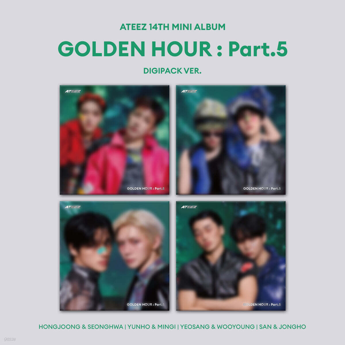 [PRE-ORDER] ATEEZ - 14th Mini Album GOLDEN HOUR : Part.5 (DIGIPACK UNIT Ver.) ATEEZ  DKshop