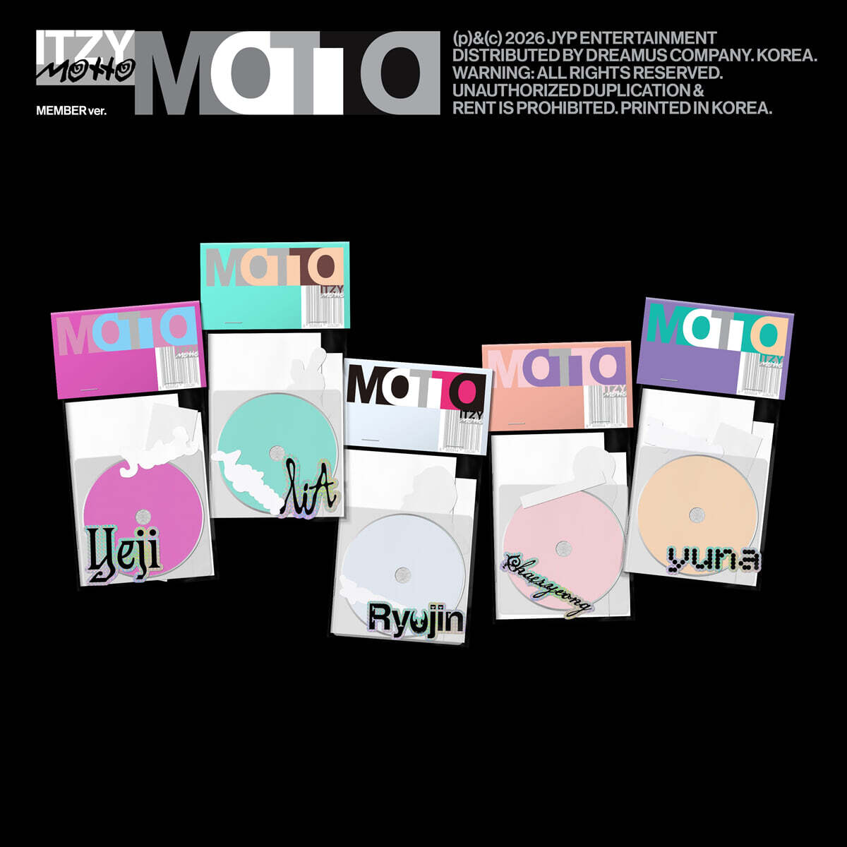 [PRE-ORDER] ITZY - 12th Mini Album Motto (Member Ver.) ITZY  DKshop