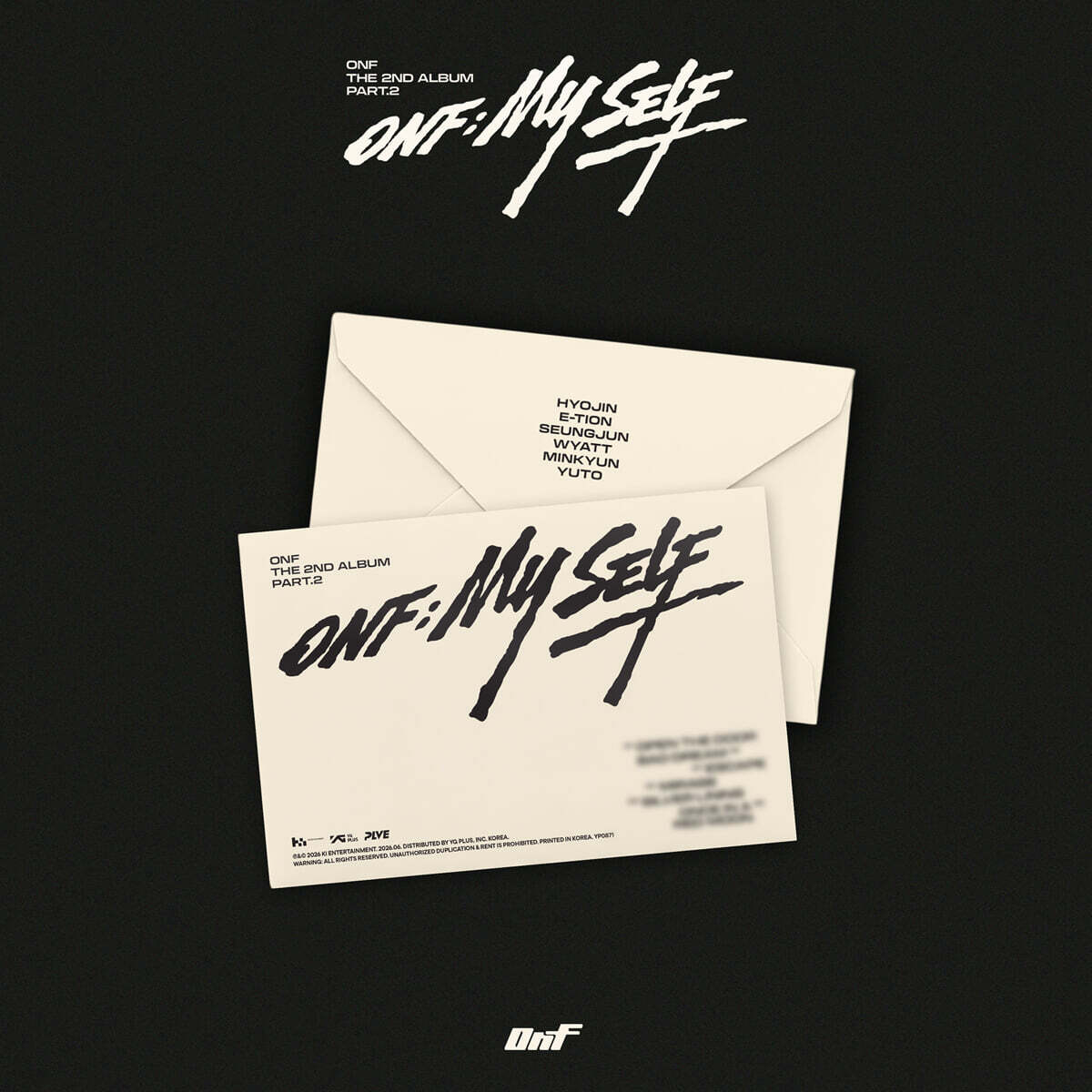 [PRE-ORDER] ONF - 2nd Album ONF:MY SELF (DIGIPACK Ver.) (PLATFORM Ver.) ONF  DKshop