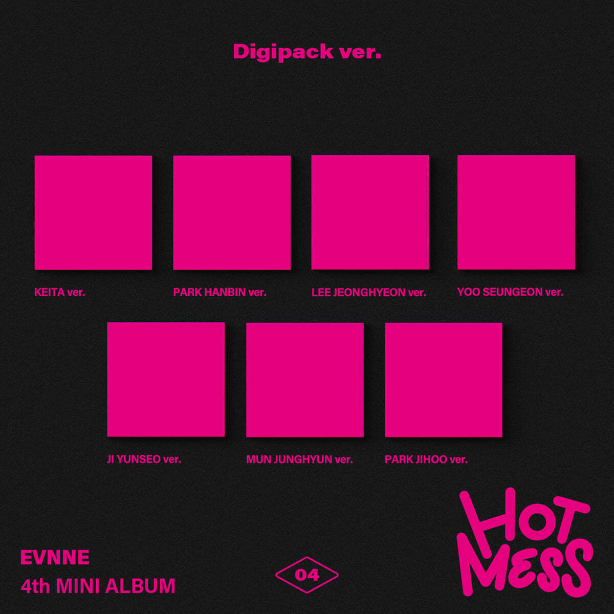 [PRE-ORDER] EVNNE - 4th Mini Album HOT MESS (Digipack Ver.)