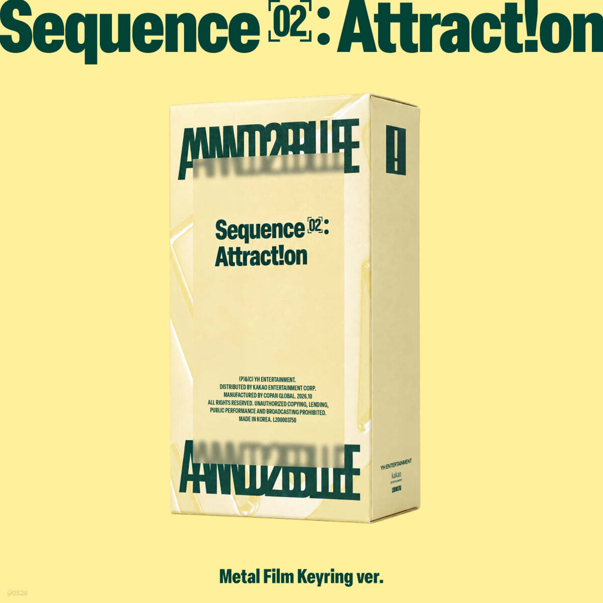 [PRE-ORDER] AND2BLE - 2nd Mini Album Sequence 02: Attraction (Metal Film Keyring Ver.) AND2BLE  DKshop