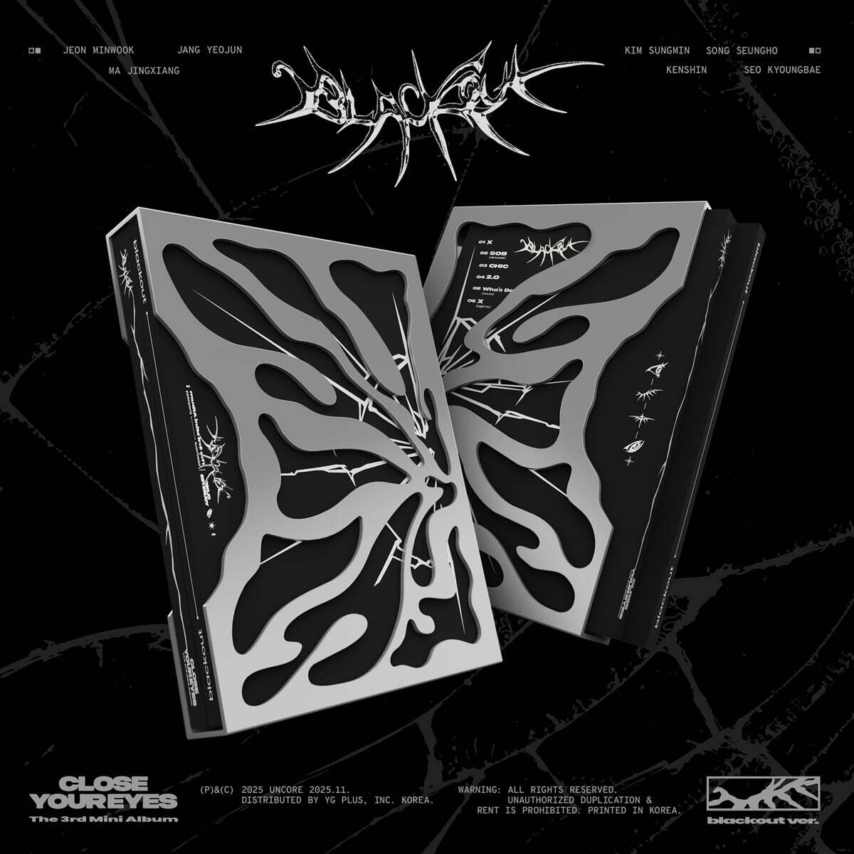 [PRE-ORDER] CLOSE YOUR EYES - 3rd Mini Album blackout (blackout Ver.) CLOSE YOUR EYES  DKshop