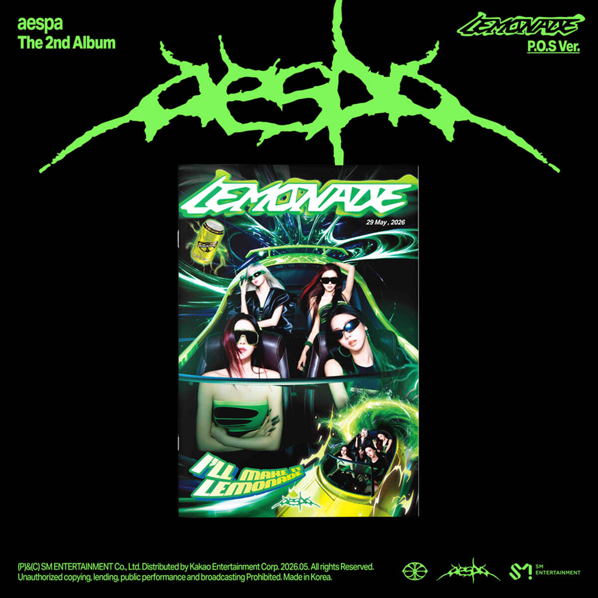 [PRE-ORDER] aespa - 2nd Album LEMONADE (P.O.S Ver.) aespa  DKshop