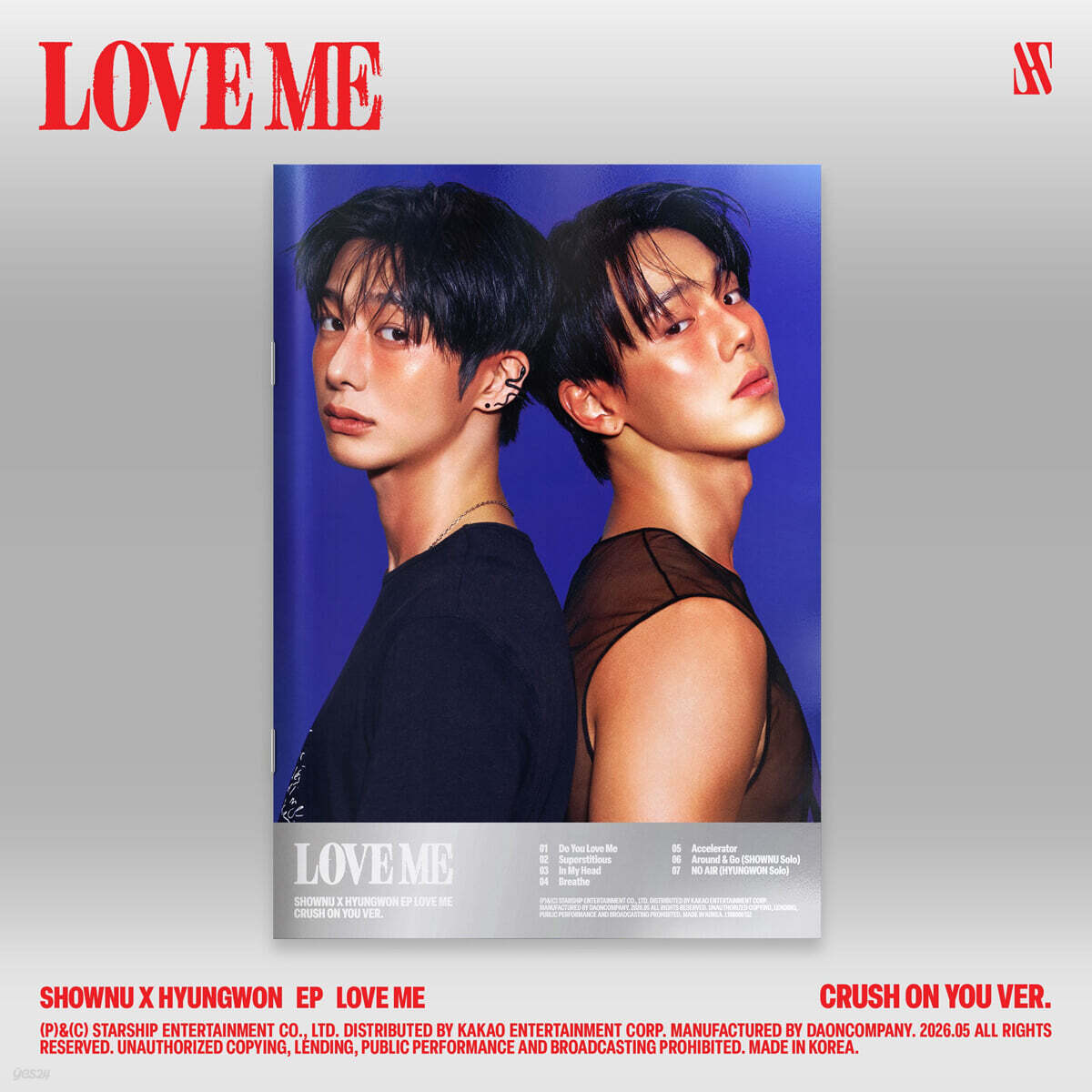 [PRE-ORDER] SHOWNU X HYUNGWON - EP : LOVE ME MONSTA X  DKshop