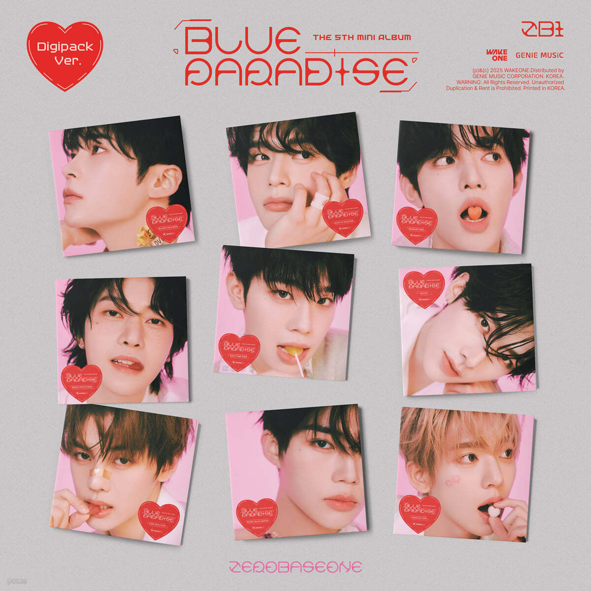 [PRE-ORDER] ZEROBASEONE - 5th Mini Album BLUE PARADISE (Digipack Ver.) (Random Ver.)