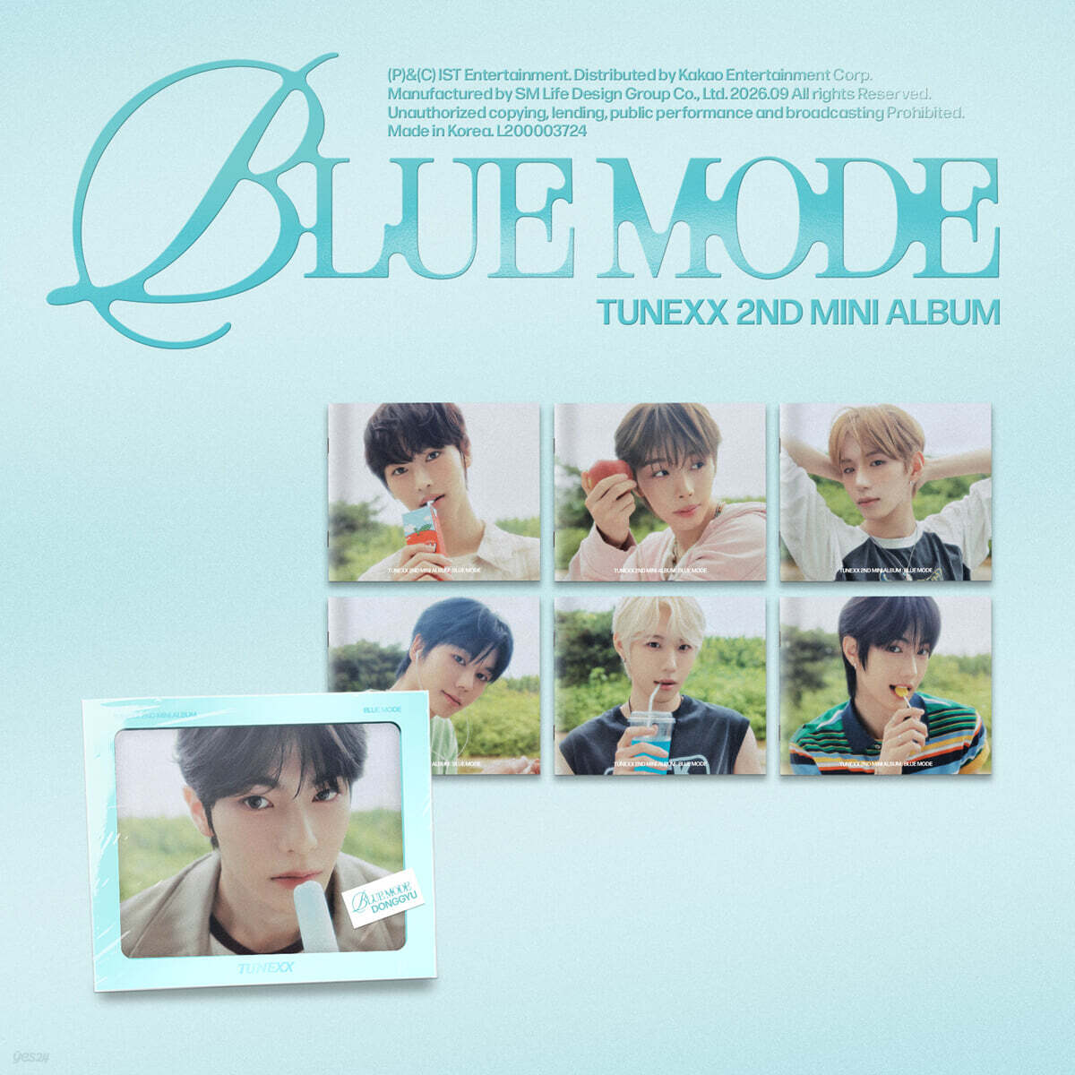 [PRE-ORDER] TUNEXX - 2nd Mini Album BLUE MODE (INDIVIDUAL MODE Ver.) (Random Ver.) TUNEXX  DKshop