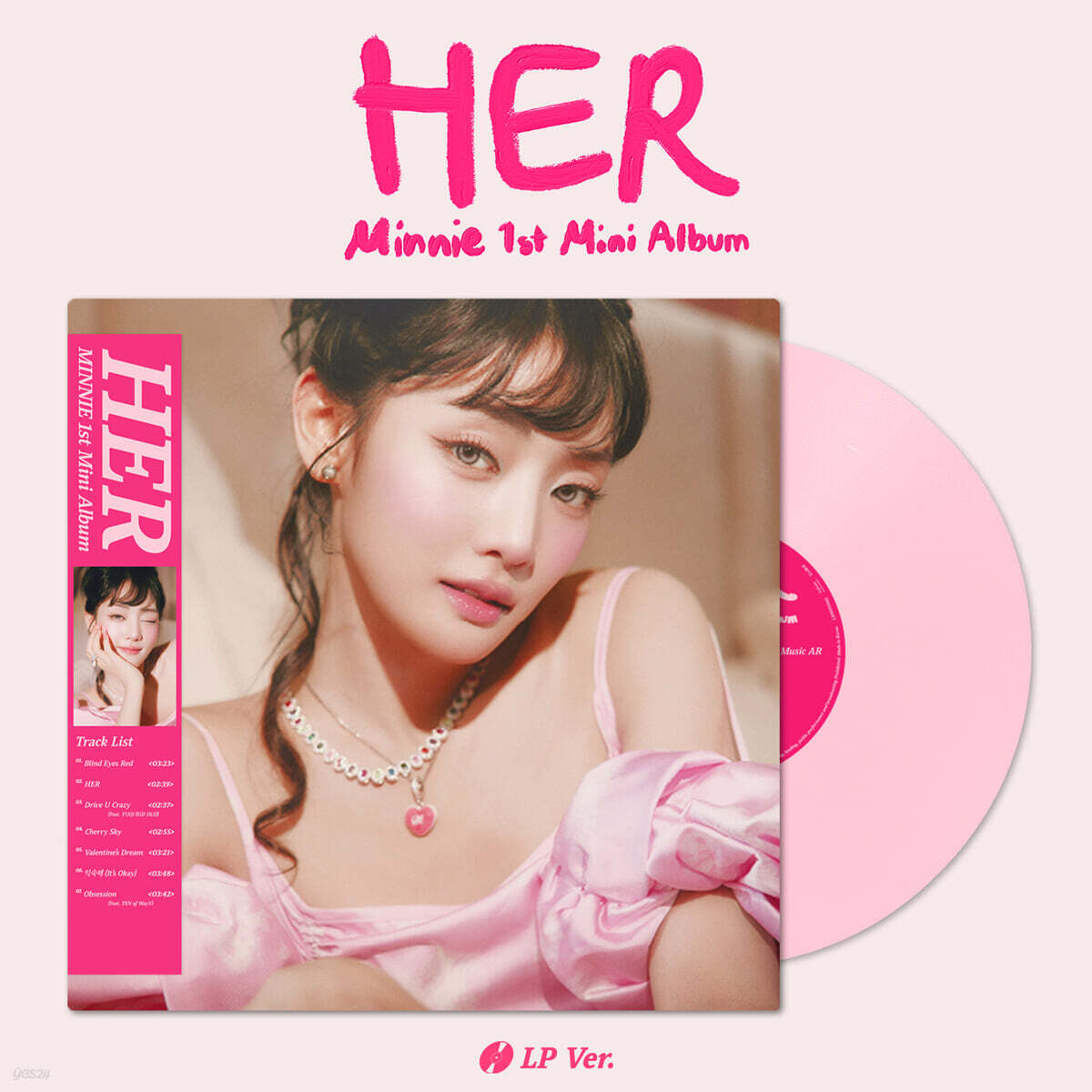 [PRE-ORDER] MINNIE - 1st Mini Album HER (Pink Color LP)