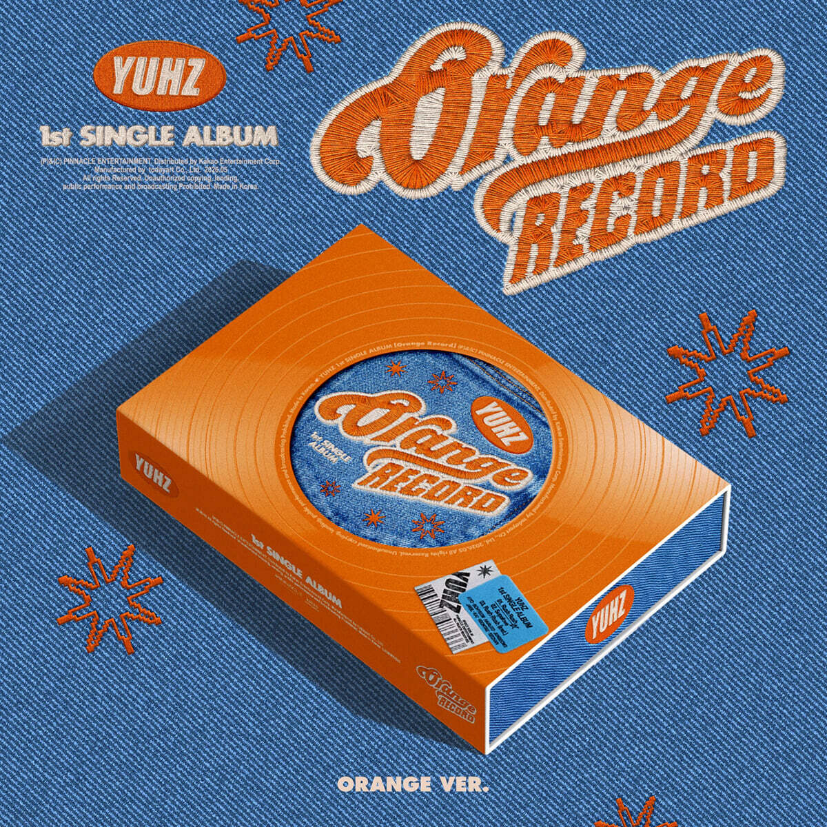 [PRE-ORDER] YUHZ - 1st Single Album (Orange Record) (Orange Ver.) YUHZ  DKshop