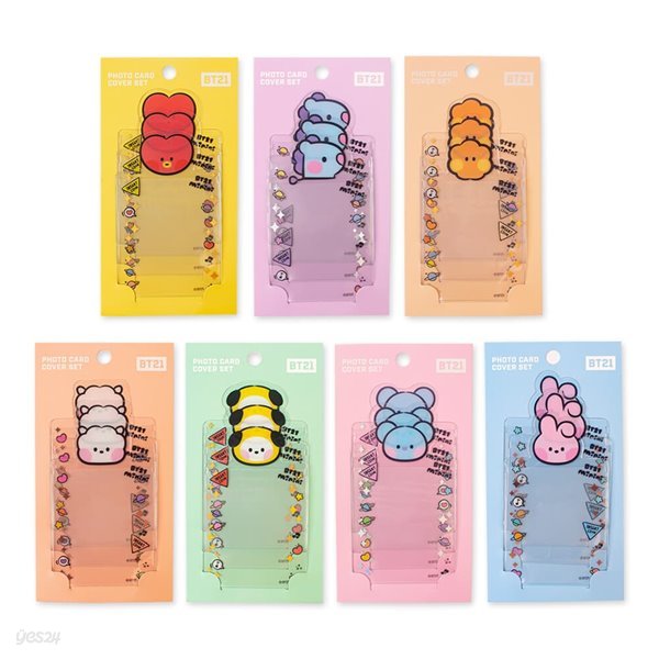 BT21 PHOTOCARD COVER SET (3EA) (RANDOM) | DKshop