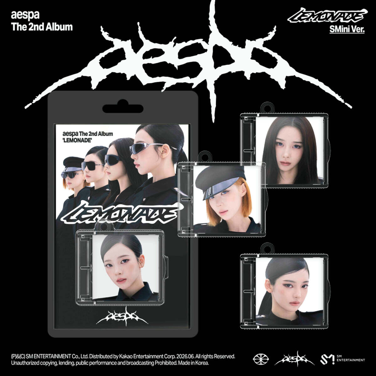 [PRE-ORDER] aespa - 2nd Album LEMONADE (SMini Ver.) (Random Ver.) aespa  DKshop